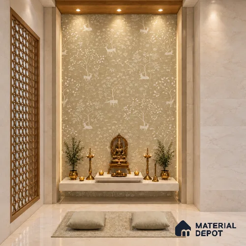 Hiran Kunj LM 25888 8 ft x 4 ft Texture Finish Digital Laminate - 1 mm | Suitable for Bedroom, Feature Wall, Wardrobe