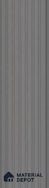 Grey Plain Colour Louver PN 00626 8 ft x 4 inch Charcoal Panel - 11 mm | Suitable for Feature Wall, TV Unit & Living Room | Width is Subjected to 5% Variation