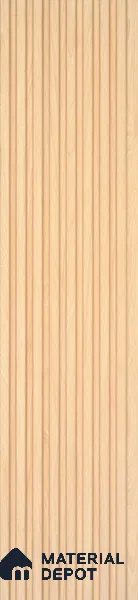 Brown Wooden Louver PN 03398 9.5 ft x 4.8 inch Charcoal Panel - 11 mm | Suitable for Feature Wall, TV Unit & Living Room | Width is Subjected to 5% Variation