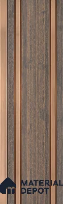Wooden Look PN 03552 9.5 ft x 4.7 inch Charcoal Panel - 12 mm | Suitable for Feature Wall, TV Unit & Living Room | Width is Subjected to 5% Variation