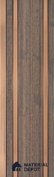Wooden Look PN 03552 9.5 ft x 4.7 inch Charcoal Panel - 12 mm | Suitable for Feature Wall, TV Unit & Living Room | Width is Subjected to 5% Variation
