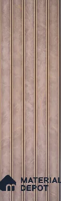 Mocha Brown Leather Look PN 04182 8 ft x 6.2 inch Charcoal Panel - 6 mm | Suitable for Feature Wall, TV Unit & Living Room | Width is Subjected to 5% Variation