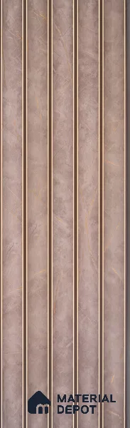 Mocha Brown Leather Look PN 04182 8 ft x 6.2 inch Charcoal Panel - 6 mm | Suitable for Feature Wall, TV Unit & Living Room | Width is Subjected to 5% Variation