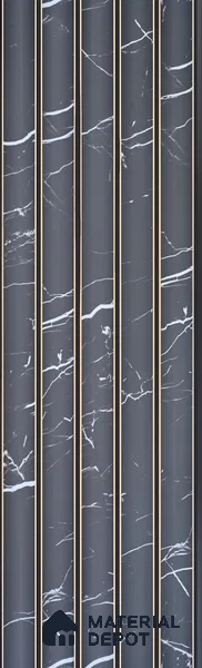 Dark Grey Marble Look PN 05543 8 ft x 6 inch Charcoal Panel - 7 mm | Suitable for Feature Wall, TV Unit & Living Room | Width is Subjected to 5% Variation