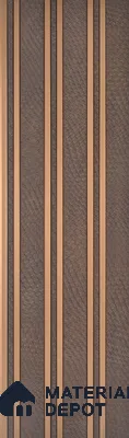 Cappucino Brown Leather Look PN 05549 8 ft x 6 inch Charcoal Panel - 7 mm | Suitable for Feature Wall, TV Unit & Living Room | Width is Subjected to 5% Variation