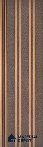 Cappucino Brown Leather Look PN 05549 8 ft x 6 inch Charcoal Panel - 7 mm | Suitable for Feature Wall, TV Unit & Living Room | Width is Subjected to 5% Variation
