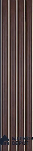 PN 06800 8 ft x 5 inch Charcoal Louvers/Panels - 12 mm