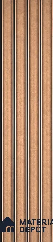 PN 06807 8 ft x 5 inch Charcoal Louvers/Panels - 12 mm