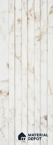 Ivory Beige Marble Look PN 06883 9.2 ft x 6.1 inch Charcoal Panel - 16 mm | Suitable for Living Room, Bedroom & TV Cabinet | Width is Subjected to 5% Variation