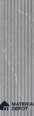 PN 06902 8 ft x 6 inch Charcoal Louvers/Panels - 6 mm