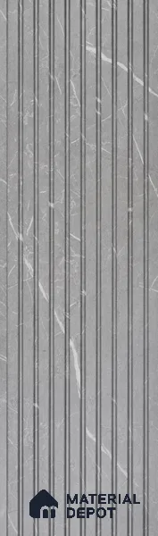 PN 06902 8 ft x 6 inch Charcoal Louvers/Panels - 6 mm