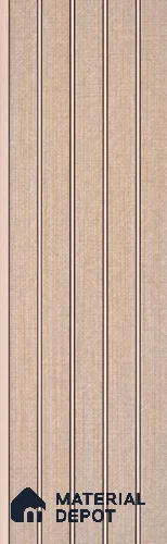 PN 06937 8 ft x 6 inch Charcoal Louvers/Panels - 6 mm