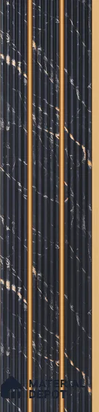Graphite Black Marble Look PN 07445 8 ft x 4.8 inch PVC Panel - 10 mm | Suitable for Living Room, Bedroom & Office | Width is Subjected to 5% Variation