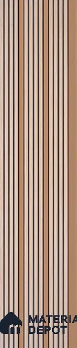 PN 07465 Wood Look Louver 8 ft x 0.4 ft Texture Finish  - 10 mm | Suitable for Feature Wall, TV Unit & Living Room