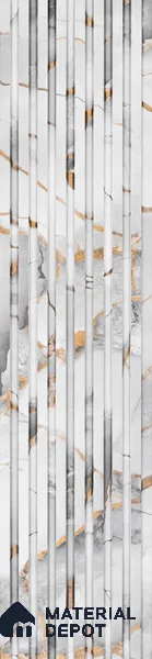 Dove Grey Marble Look PN 07484 8 ft x 4.8 inch PVC Panel - 10 mm | Suitable for Living Room, Bedroom & Office | Width is Subjected to 5% Variation