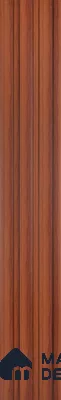 Brown Wood PN 07687 9.1 ft x 5 inch Charcoal Louvers/Panels - 12 mm | Suitable for Feature Wall, TV Unit & Living Room | Width is Subjected to 5% Variation