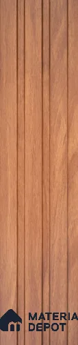 Brown Wood PN 07688 9.1 ft x 5 inch Charcoal Louvers/Panels - 12 mm | Suitable for Feature Wall, TV Unit & Living Room | Width is Subjected to 5% Variation