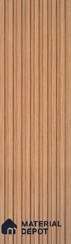 Brown Wood PN 07716 9.1 ft x 5 inch Charcoal Louvers/Panels - 12 mm | Suitable for Feature Wall, TV Unit & Living Room | Width is Subjected to 5% Variation