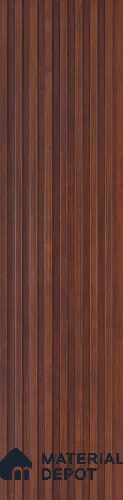 Brown Wood PN 07788 9.1 ft x 5 inch Charcoal Louvers/Panels - 12 mm | Suitable for Feature Wall, TV Unit & Living Room | Width is Subjected to 5% Variation