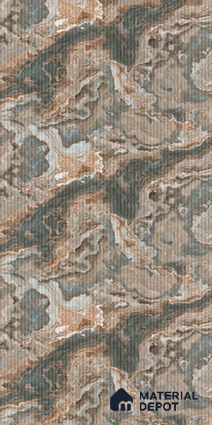 Marble Fluted Look LM 23501 Wenge Wood 8 ft x 4 ft Bamboo Bliss Finish Decorative Laminate - 1 mm | Suitable for TV Unit, Wardrobe, Kitchen Cabinets