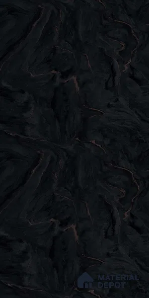 LM 23505 Jet Black Marble 8 ft x 4 ft High Gloss Finish Decorative Laminate - 1 mm | Suitable for TV Unit, Wardrobe, Kitchen Cabinets