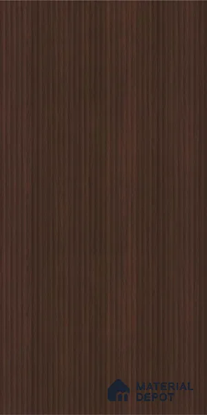 Wooden Fluted Look LM 23534 Wenge Wood 8 ft x 4 ft Bamboo Bliss Finish Decorative Laminate - 1 mm | Suitable for TV Unit, Wardrobe, Kitchen Cabinets
