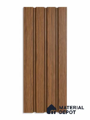 PN 07878 8 ft x 5 inch Charcoal Louvers/Panels - 12 mm