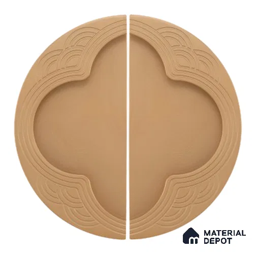 Ottr Cabinet Handle MD CB Arlo Ceramic Gold Finish - 4in | 5 Years Warranty