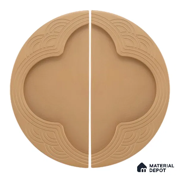Ottr Cabinet Handle MD CB Arlo Ceramic Gold Finish - 4in | 5 Years Warranty