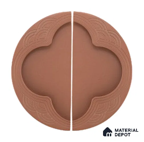 Ottr Cabinet Handle MD CB Arlo Ceramic Rose Gold Finish - 4in | 5 Years Warranty
