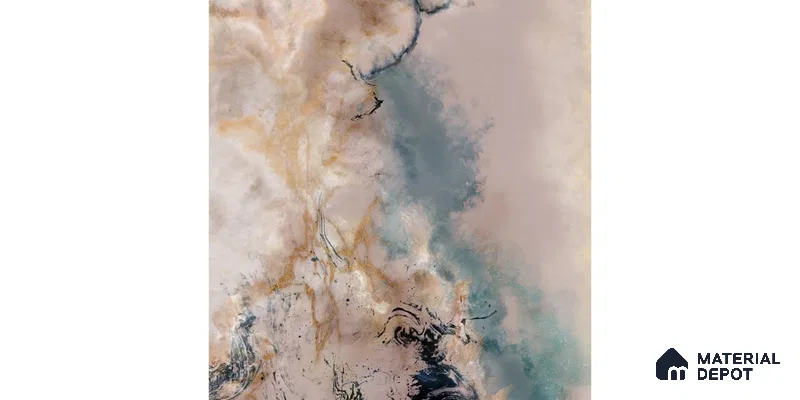 Amara, Abstract Wallpaper Design for Rooms, Customised Sukoon Series Canvas Abstract Design (Customised Size Wallpaper)