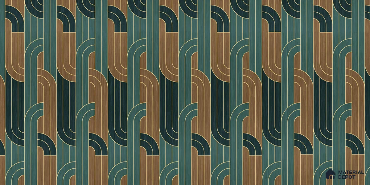 Deep Harmony, Abstract Wall Wallpaper, Customised Sukoon Series Canvas Florals Design (Customised Size Wallpaper)