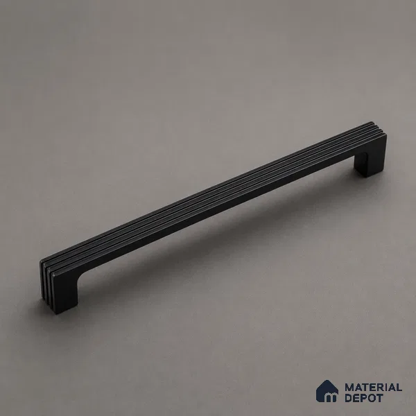 Ottr Zinc Cabinet Handle HA 00138 C Black Dual Tone Finish - 224mm | 2 Years Warranty