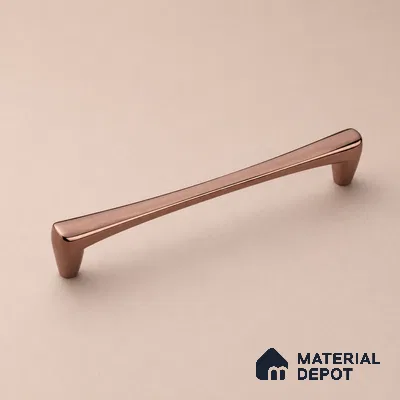 Ottr Zinc Cabinet Handle HA 00140 E Rose Gold Finish - 96mm | 2 Years Warranty