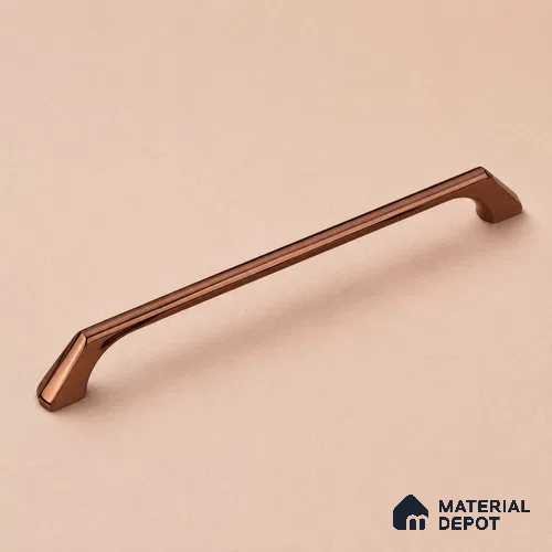 Ottr Zinc Cabinet Handle HA 00141 E Rose Gold Finish - 96mm | 2 Years Warranty