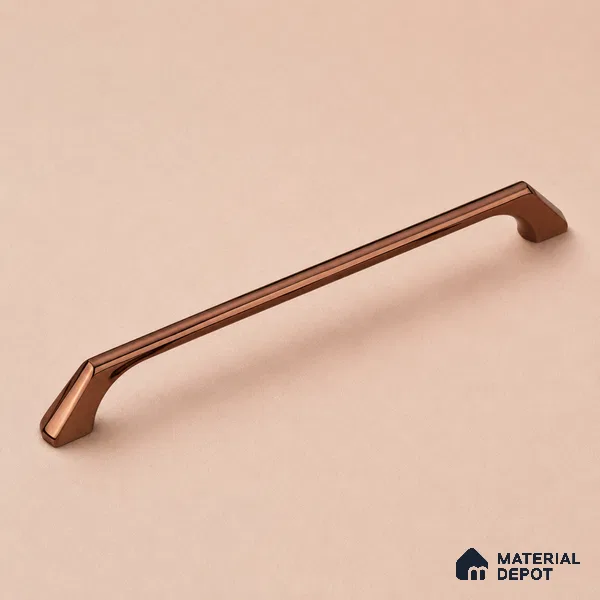 Ottr Zinc Cabinet Handle HA 00141 E Rose Gold Finish - 96mm | 2 Years Warranty