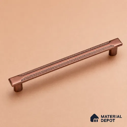 Ottr Zinc Cabinet Handle HA 00143 B Rose Gold Finish - 160mm | 2 Years Warranty