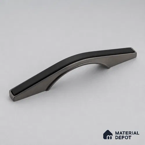 Ottr Zinc Cabinet Handle HA 00144 B Black Gunmetal Black Finish - 160mm | 2 Years Warranty