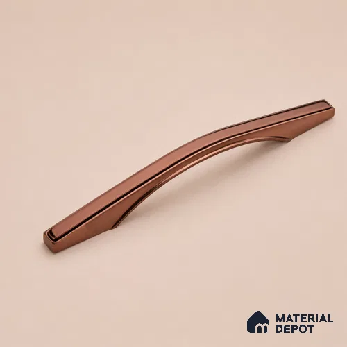 Ottr Zinc Cabinet Handle HA 00144 E Rose Gold Dual Tone Finish - 96mm | 2 Years Warranty