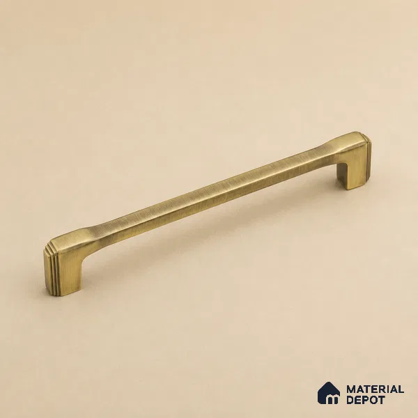 Ottr Zinc Cabinet Handle HA 00145 D Antique Brass Finish - 288mm | 2 Years Warranty