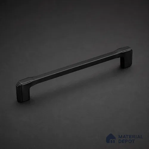 Ottr Zinc Cabinet Handle HA 00145 L Black Finish - 288mm | 2 Years Warranty