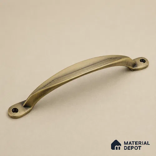 Ottr Zinc Cabinet Handle HA 00146 B Antique Brass Finish - 128mm | 2 Years Warranty