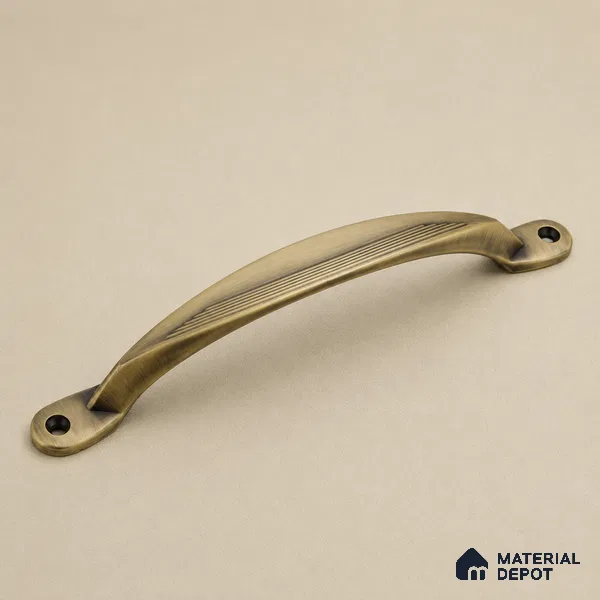 Ottr Zinc Cabinet Handle HA 00146 C Antique Brass Finish - 160mm | 2 Years Warranty