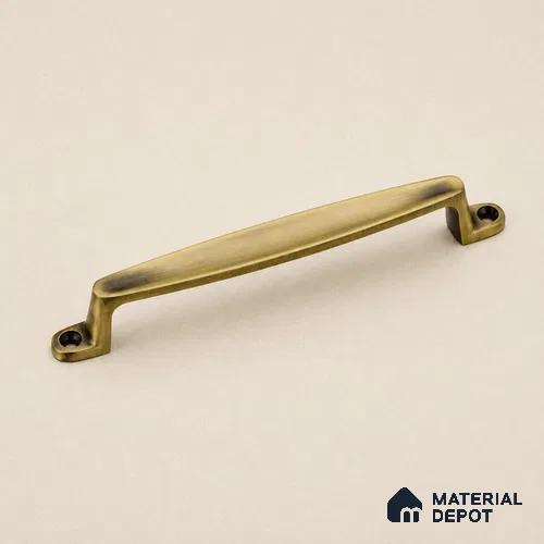 Ottr Zinc Cabinet Handle HA 00147 B Antique Brass Finish - 128mm | 2 Years Warranty