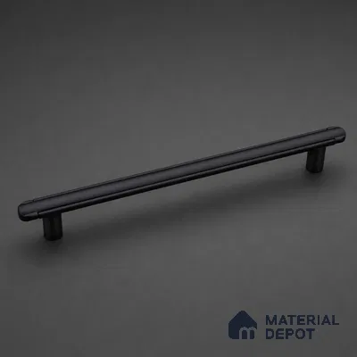 Ottr Zinc Cabinet Handle HA 00149 K Black Dual Tone Finish - 224mm | 2 Years Warranty