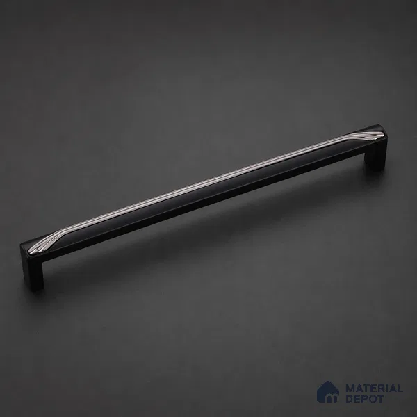 Ottr Zinc Cabinet Handle HA 00150 D Black Nickel Black Finish - 288mm | 2 Years Warranty