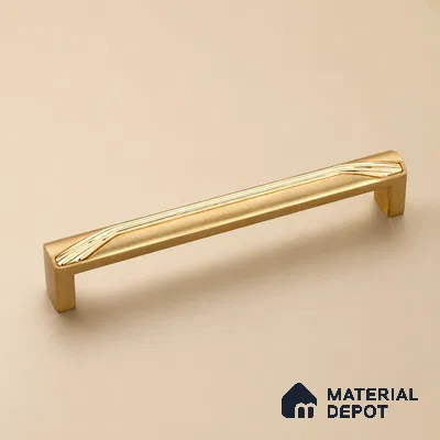 Ottr Zinc Cabinet Handle HA 00150 I Gold Dual Tone Finish - 96mm | 2 Years Warranty