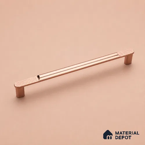 Ottr Zinc Cabinet Handle HA 00151 F Rose Gold Finish - 160mm | 2 Years Warranty
