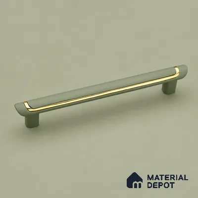 Ottr Zinc Cabinet Handle HA 00152 F Green Gold Finish - 160mm | 2 Years Warranty