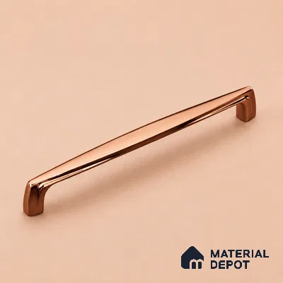 Ottr Zinc Cabinet Handle HA 00153 D Rose Gold Finish - 96mm | 2 Years Warranty